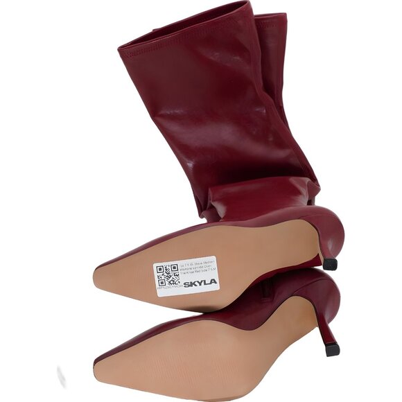 Steve Madden Red Over-The-Knee Boots Size 7.5 M for Women - Picture 6 of 6